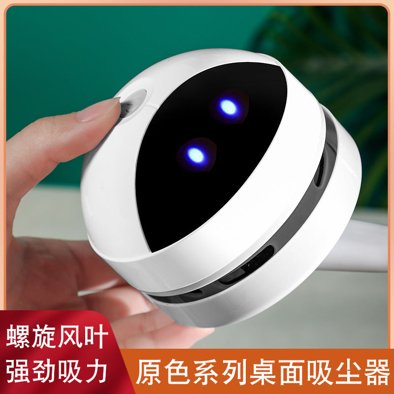 Desktop vacuum cleaner mini rechargeable cleaning machine eraser keyboard cleaner portable automatic dust suction machine gift