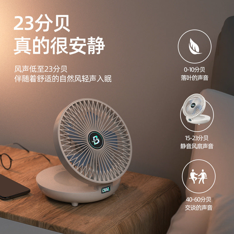 USB desktop fan charging portable folding fan