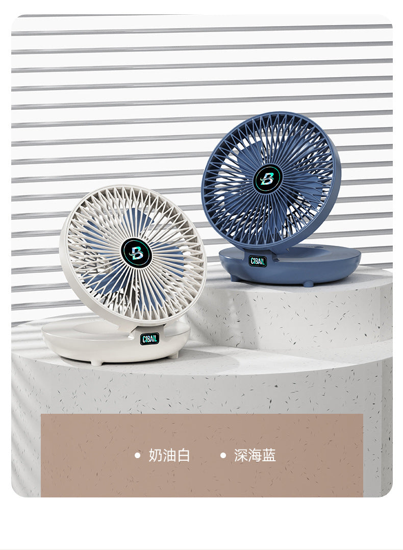 USB desktop fan charging portable folding fan